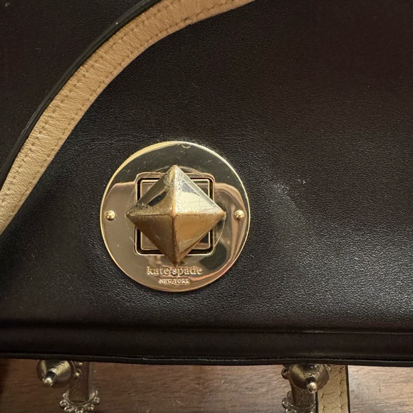 Kate Spade Black Crossbody Bag with Gold Accents - Picture 3 of 5